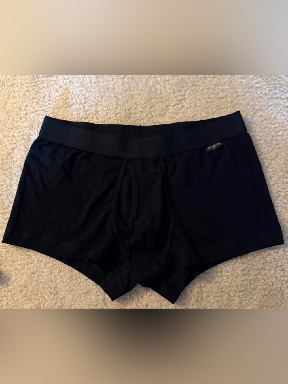 Goodfellow & Co Black men boxer brief trunk black medium NWOT